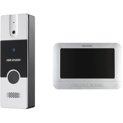 DS-KIS204T - Kit videotelefonu, analog. 4-drát, paměť na snímky, bytový monitor + dveřní stanice