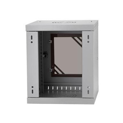 LX10-6U-300GG - LEXI-Net Basic Rozvaděč nástěnný 10" 6U 300m, dveře sklo, šedý